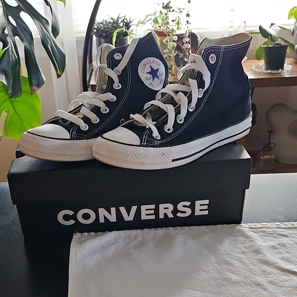 Converse Black and White High-Tops